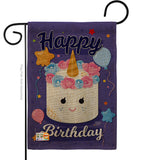 Unicorn Birthday Cake - Party & Celebration Special Occasion Vertical Impressions Decorative Flags HG192171 Made In USA