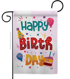 Cute Birthday - Party & Celebration Special Occasion Vertical Impressions Decorative Flags HG192209 Made In USA