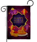 Happy Makar Sankranti - Party & Celebration Special Occasion Vertical Impressions Decorative Flags HG192593 Made In USA