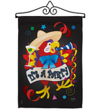 It's a Party Parrot - Party & Celebration Special Occasion Vertical Impressions Decorative Flags HG115040 Made In USA