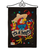 It's a Party Parrot - Party & Celebration Special Occasion Vertical Impressions Decorative Flags HG115040 Made In USA