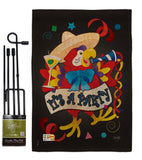 It's a Party Parrot - Party & Celebration Special Occasion Vertical Impressions Decorative Flags HG115040 Made In USA