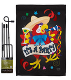 It's a Party Parrot - Party & Celebration Special Occasion Vertical Impressions Decorative Flags HG115040 Made In USA