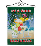It's 5 Somewhere Party - Party & Celebration Special Occasion Vertical Impressions Decorative Flags HG115070 Made In USA