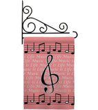 Music is Life - Party & Celebration Special Occasion Vertical Impressions Decorative Flags HG115082 Made In USA