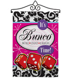 It's Bunco Time! - Party & Celebration Special Occasion Vertical Impressions Decorative Flags HG115098 Made In USA