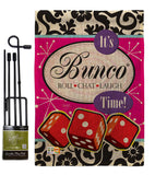 It's Bunco Time! - Party & Celebration Special Occasion Vertical Impressions Decorative Flags HG115098 Made In USA