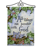 All Things Are Possible With God - Impressions Decorative Garden Flag G165110-BO