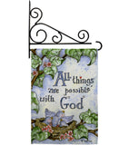 All Things Are Possible With God - Impressions Decorative Garden Flag G165110-BO