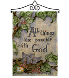 All Things Are Possible With God - Impressions Decorative Garden Flag G165110-BO