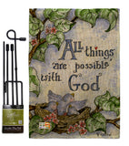 All Things Are Possible With God - Impressions Decorative Garden Flag G165110-BO