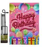 Celebrate Happy Birthday - Party & Celebration Special Occasion Vertical Impressions Decorative Flags HG115133 Made In USA