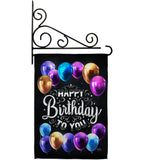 Hooray Birthday - Party & Celebration Special Occasion Vertical Impressions Decorative Flags HG115164 Made In USA