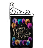 Hooray Birthday - Party & Celebration Special Occasion Vertical Impressions Decorative Flags HG115164 Made In USA