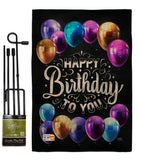 Hooray Birthday - Party & Celebration Special Occasion Vertical Impressions Decorative Flags HG115164 Made In USA