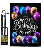 Hooray Birthday - Party & Celebration Special Occasion Vertical Impressions Decorative Flags HG115164 Made In USA