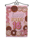 Sweet sixteen - Party & Celebration Special Occasion Vertical Impressions Decorative Flags HG115175 Made In USA