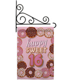 Sweet sixteen - Party & Celebration Special Occasion Vertical Impressions Decorative Flags HG115175 Made In USA