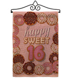 Sweet sixteen - Party & Celebration Special Occasion Vertical Impressions Decorative Flags HG115175 Made In USA