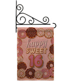 Sweet sixteen - Party & Celebration Special Occasion Vertical Impressions Decorative Flags HG115175 Made In USA