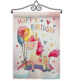 Unicorn Birthday - Party & Celebration Special Occasion Vertical Impressions Decorative Flags HG137163 Made In USA