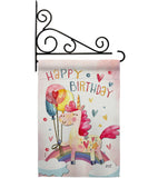 Unicorn Birthday - Party & Celebration Special Occasion Vertical Impressions Decorative Flags HG137163 Made In USA