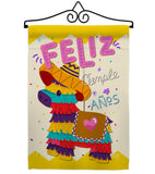 Feliz Cumpleaños - Party & Celebration Special Occasion Vertical Impressions Decorative Flags HG137194 Made In USA