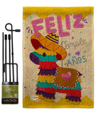 Feliz Cumpleaños - Party & Celebration Special Occasion Vertical Impressions Decorative Flags HG137194 Made In USA