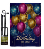 Brighten Birthday - Party & Celebration Special Occasion Vertical Impressions Decorative Flags HG137378 Made In USA