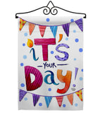 It's Your Day - Party & Celebration Special Occasion Vertical Impressions Decorative Flags HG192169 Made In USA