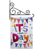 It's Your Day - Party & Celebration Special Occasion Vertical Impressions Decorative Flags HG192169 Made In USA