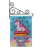 Unicorn Party - Party & Celebration Special Occasion Vertical Impressions Decorative Flags HG192170 Made In USA