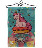 Unicorn Party - Party & Celebration Special Occasion Vertical Impressions Decorative Flags HG192170 Made In USA