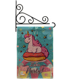 Unicorn Party - Party & Celebration Special Occasion Vertical Impressions Decorative Flags HG192170 Made In USA