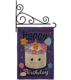 Unicorn Birthday Cake - Party & Celebration Special Occasion Vertical Impressions Decorative Flags HG192171 Made In USA