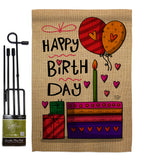 Happy Birth Day - Party & Celebration Special Occasion Vertical Impressions Decorative Flags HG192184 Made In USA