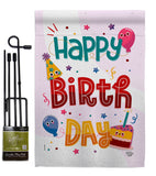 Cute Birthday - Party & Celebration Special Occasion Vertical Impressions Decorative Flags HG192209 Made In USA