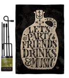 Let's Party - Party & Celebration Special Occasion Vertical Impressions Decorative Flags HG192336 Made In USA