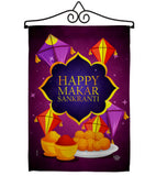 Happy Makar Sankranti - Party & Celebration Special Occasion Vertical Impressions Decorative Flags HG192593 Made In USA