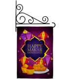 Happy Makar Sankranti - Party & Celebration Special Occasion Vertical Impressions Decorative Flags HG192593 Made In USA