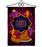 Happy Makar Sankranti - Party & Celebration Special Occasion Vertical Impressions Decorative Flags HG192593 Made In USA