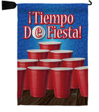 ¡Tiempo de Fiesta! - Party & Celebration Special Occasion Vertical Impressions Decorative Flags HG120031 Made In USA