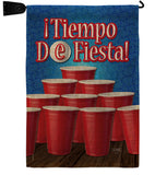 ¡Tiempo de Fiesta! - Party & Celebration Special Occasion Vertical Impressions Decorative Flags HG120031 Made In USA