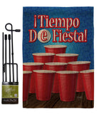 ¡Tiempo de Fiesta! - Party & Celebration Special Occasion Vertical Impressions Decorative Flags HG120031 Made In USA