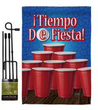 ¡Tiempo de Fiesta! - Party & Celebration Special Occasion Vertical Impressions Decorative Flags HG120031 Made In USA