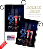 Never Forget - Patriotic Americana Horizontal Impressions Decorative Flags HG120244 Made In USA