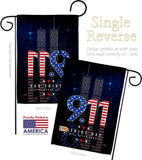 Never Forget - Patriotic Americana Horizontal Impressions Decorative Flags HG120244 Made In USA