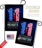 Memory Of 9/11 - Patriotic Americana Horizontal Impressions Decorative Flags HG120245 Made In USA