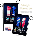 Memory Of 9/11 - Patriotic Americana Horizontal Impressions Decorative Flags HG120245 Made In USA