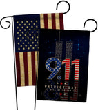 Never Forget - Patriotic Americana Horizontal Impressions Decorative Flags HG120244 Made In USA